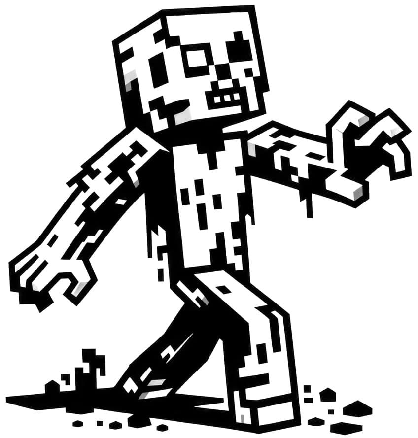 minecraft coloring page 39