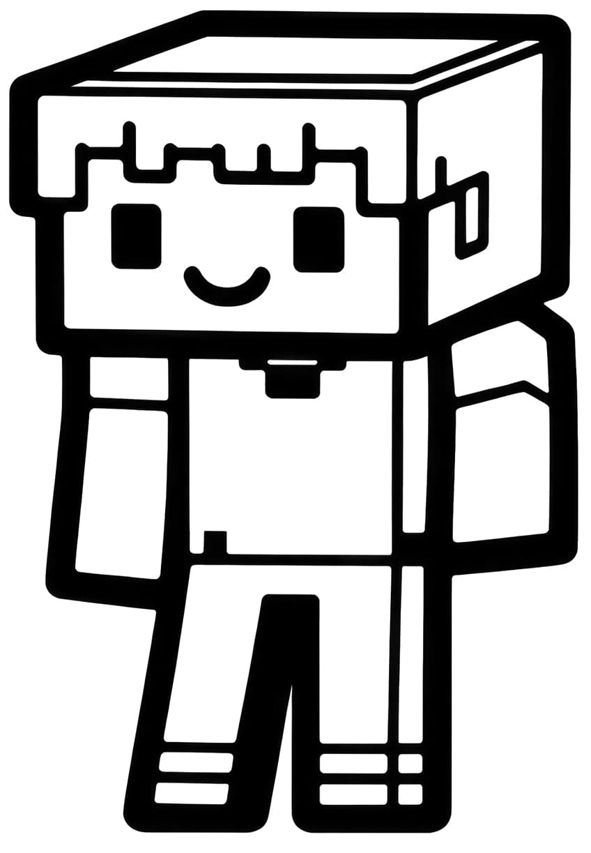 minecraft coloring page 41