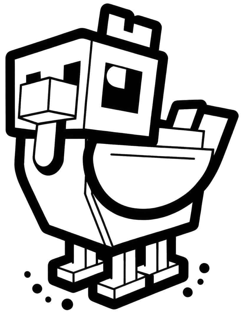 minecraft coloring page 43