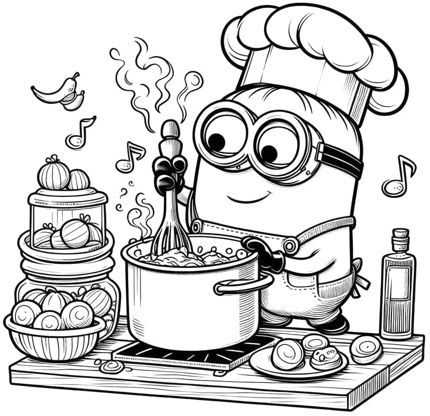minions coloring pages 08