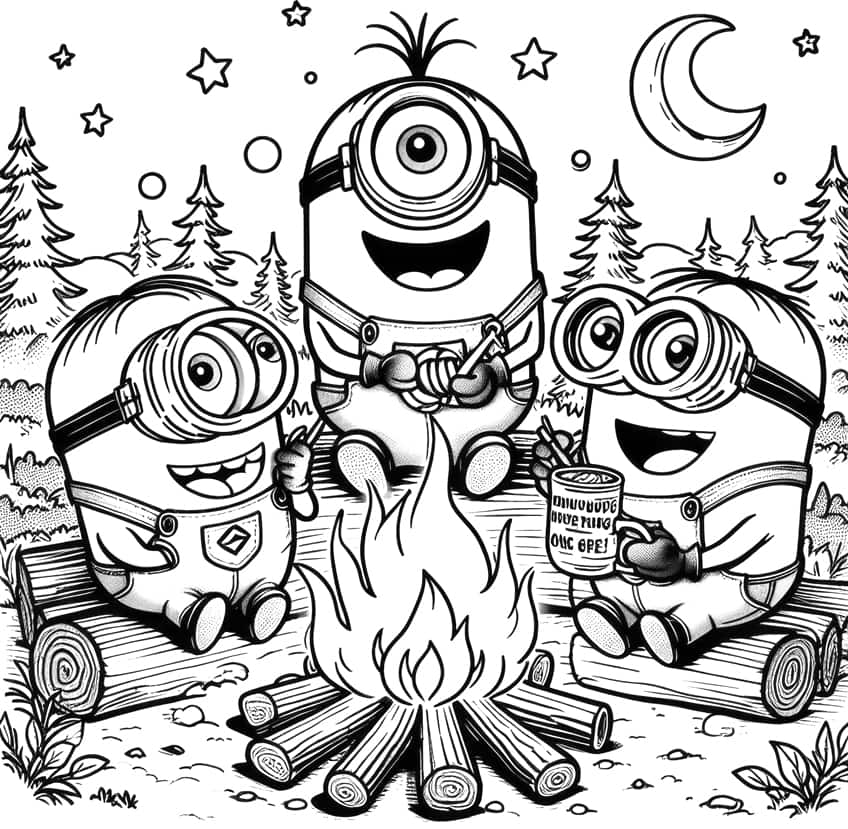 minions coloring pages 10