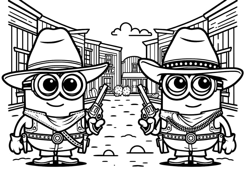 minions coloring pages 27