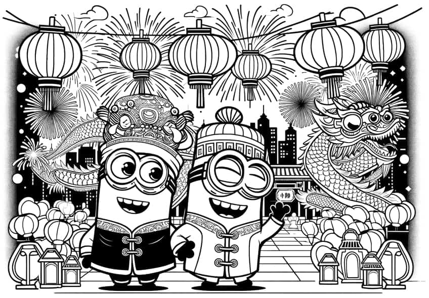 minions coloring pages 28