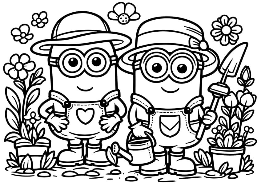 minions coloring pages 37