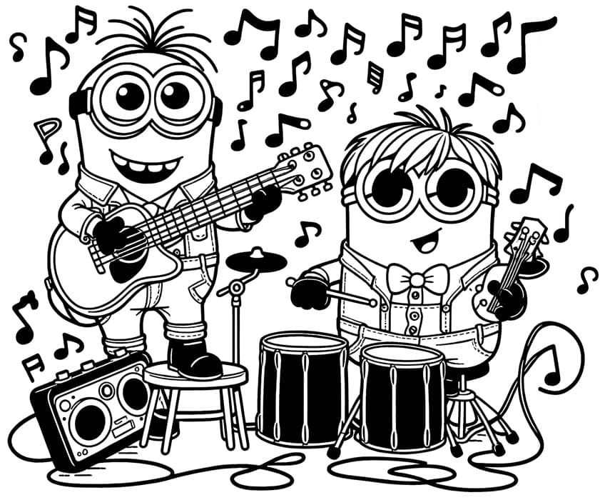 minions coloring pages 47
