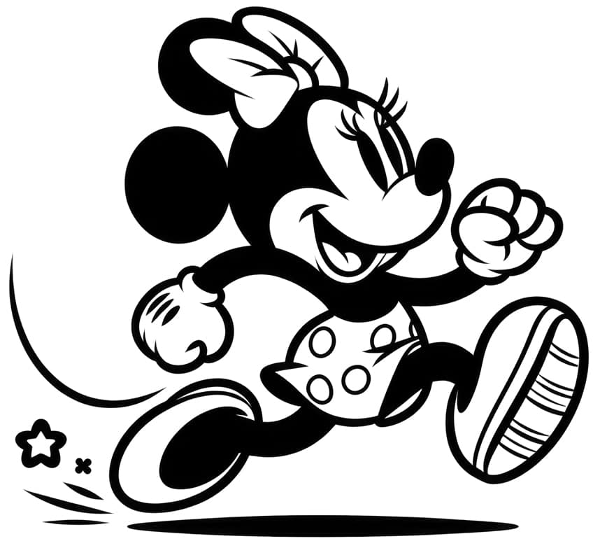 minnie mouse coloring page 22