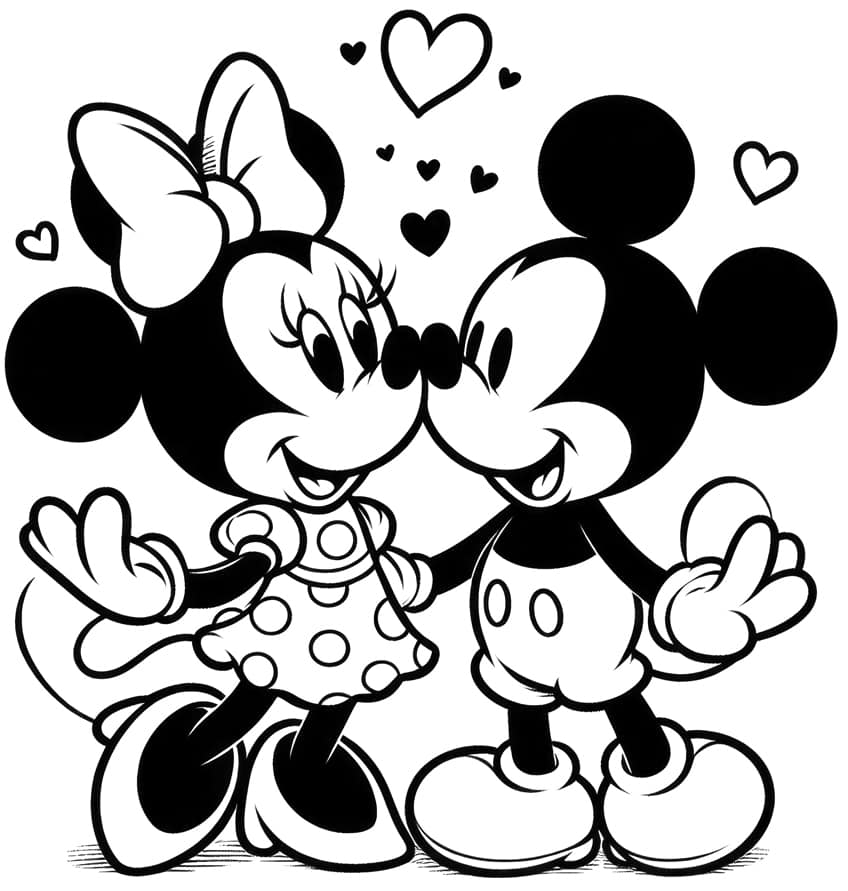 minnie mouse coloring page 27