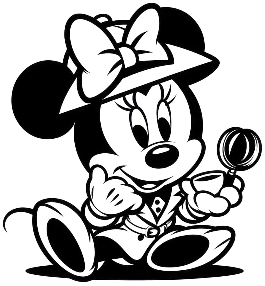 minnie mouse coloring page 31
