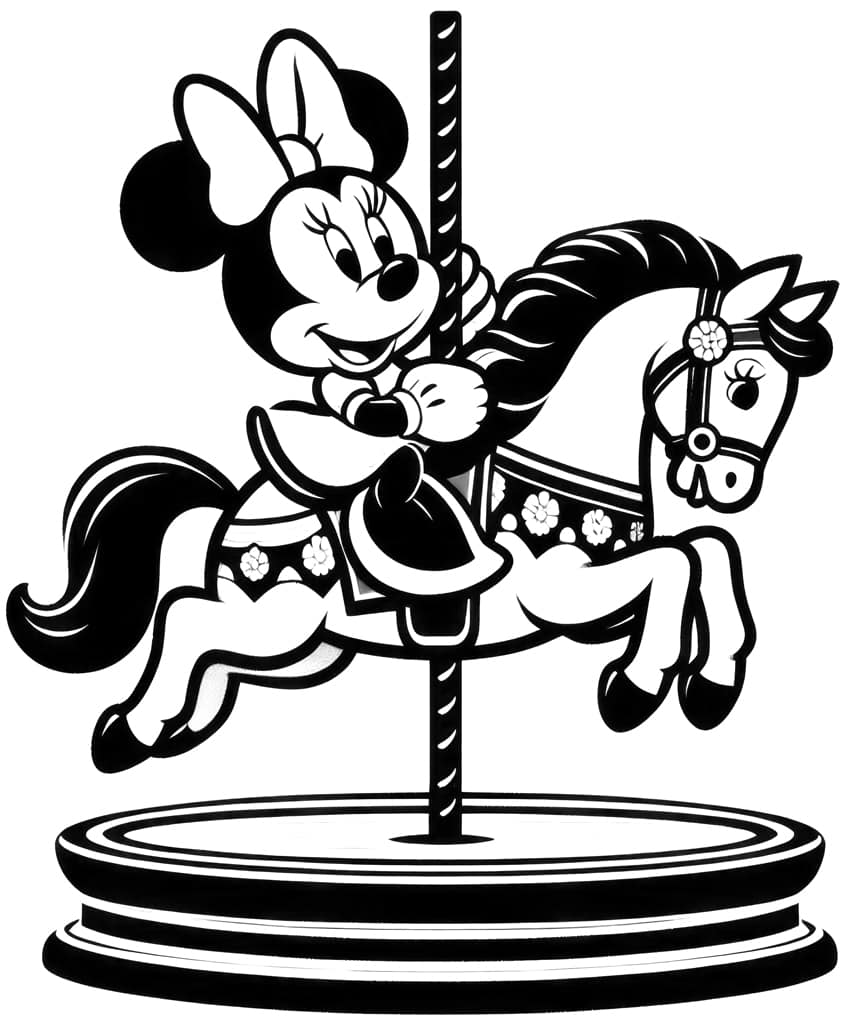 minnie mouse coloring page 40
