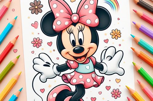 Minnie Mouse Coloring Pages - 40 New Coloring Sheets
