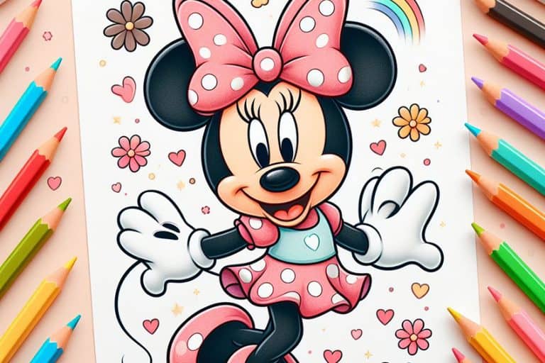 Minnie Mouse Coloring Pages – 40 New Coloring Sheets