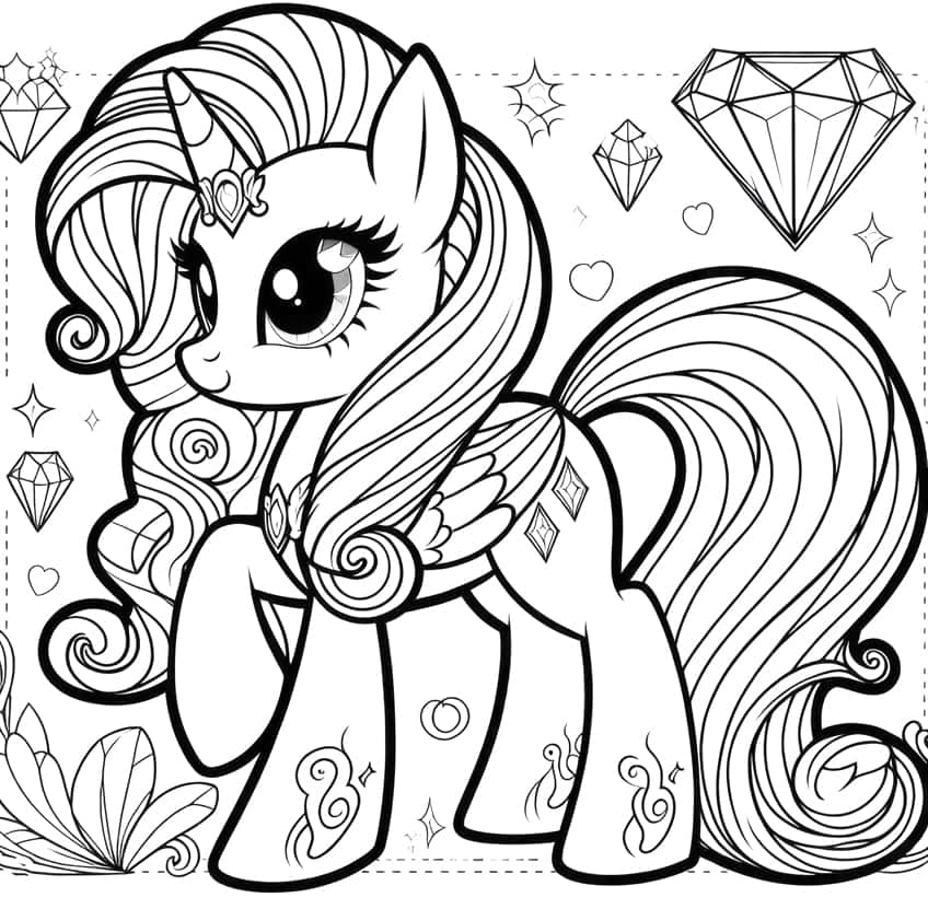 my little pony coloring page 07