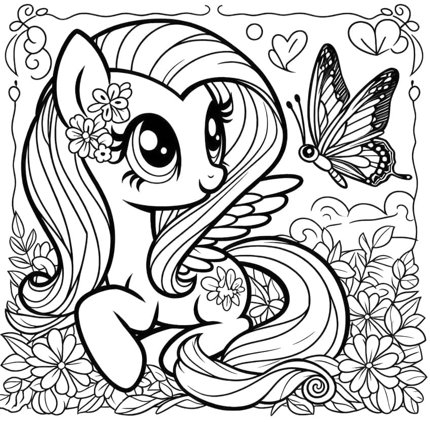 my little pony coloring page 08