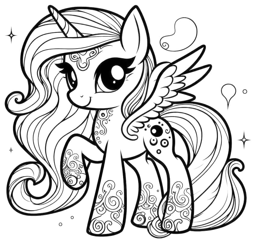 my little pony coloring page 20
