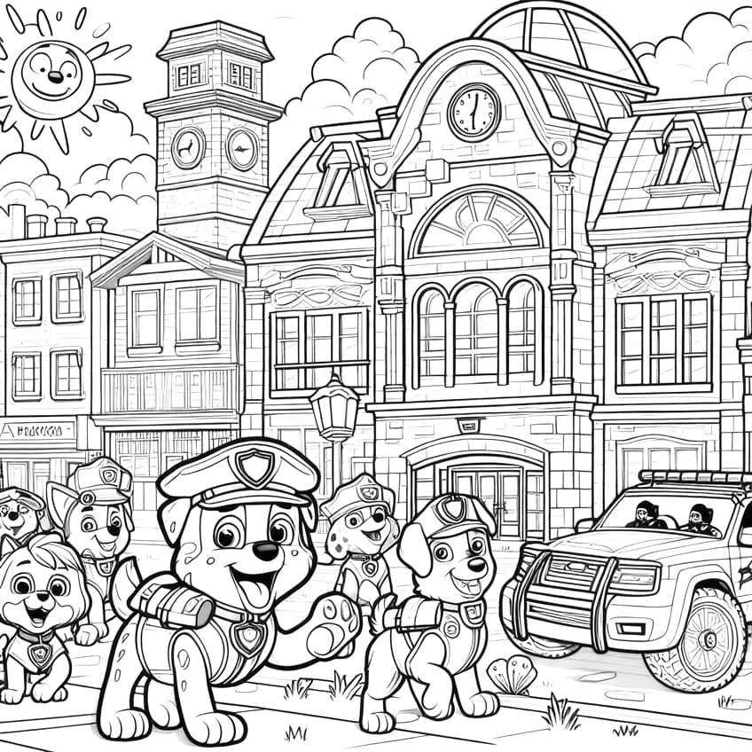 paw patrol coloring page 01