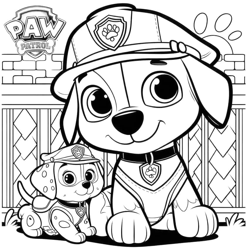 paw patrol coloring page 06