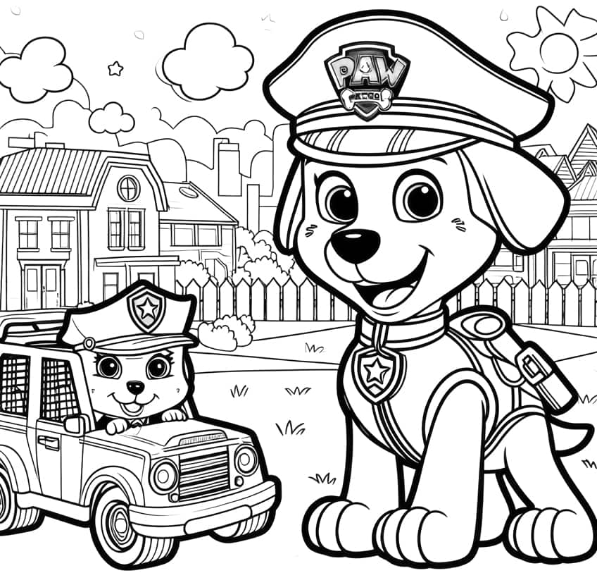 paw patrol coloring page 29