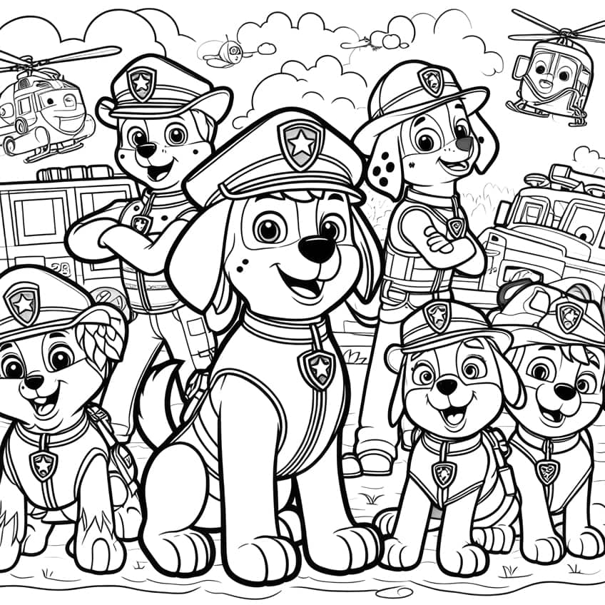 paw patrol coloring page 44