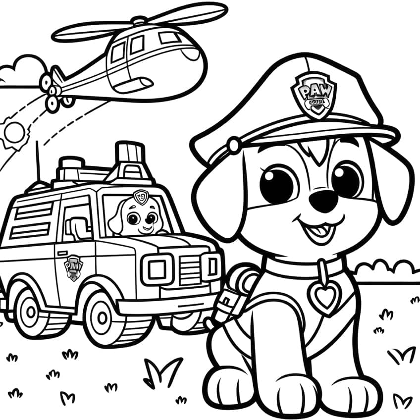 paw patrol coloring page 53