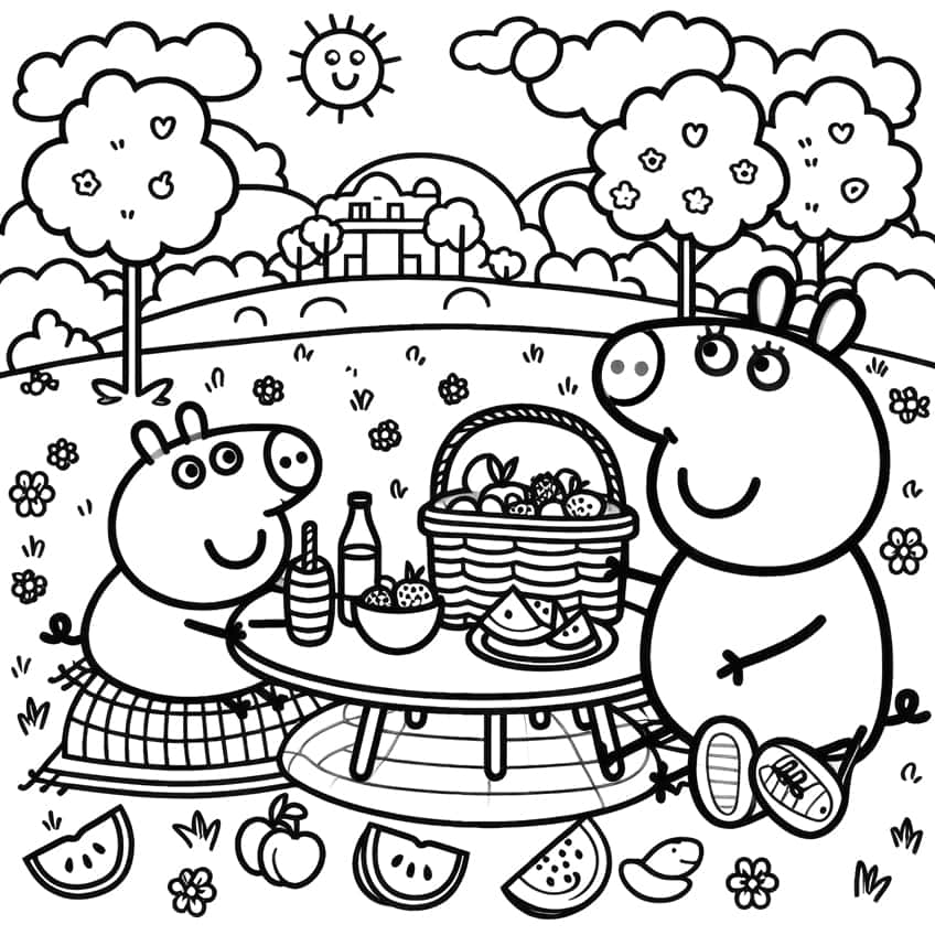 peppa pig coloring page 03