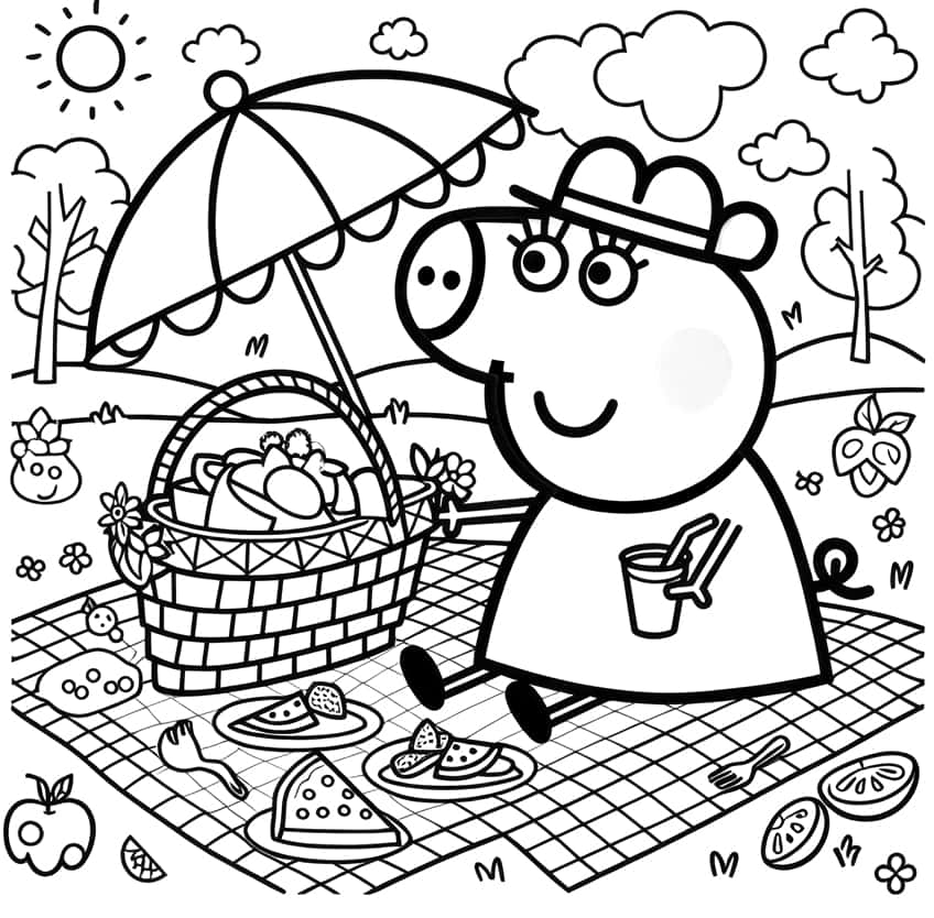 peppa pig coloring page 04