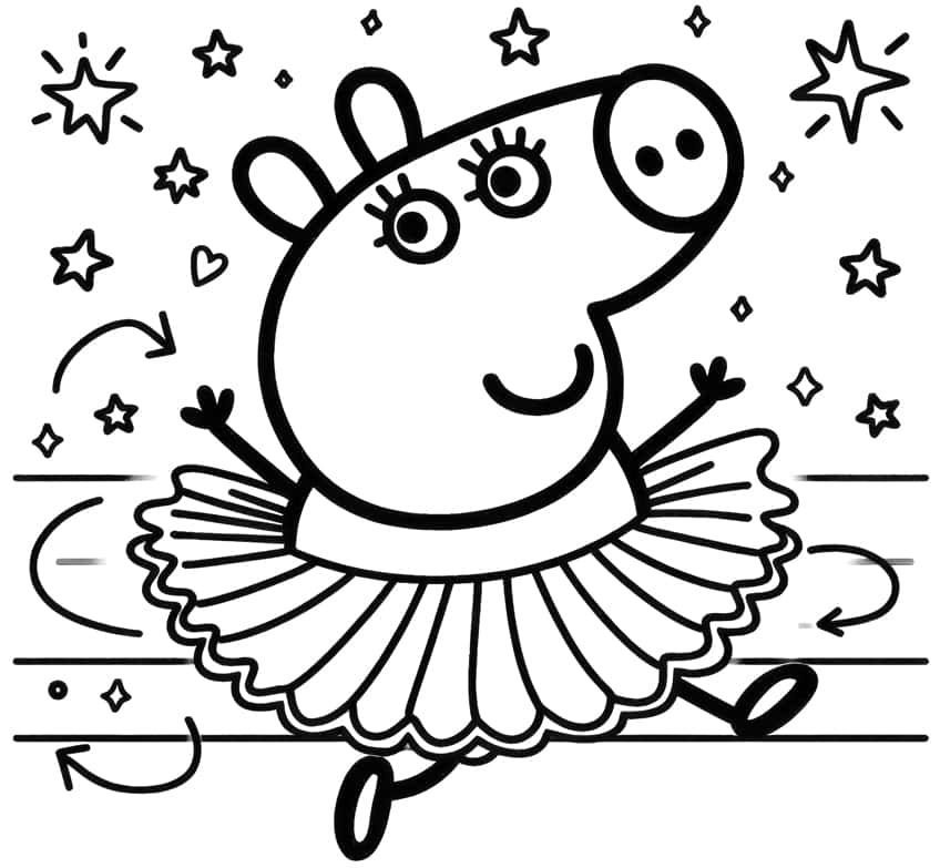 Zoe Zebra In Peppa Pig Coloring Page  Peppa pig coloring pages, Coloring  pages, Peppa pig colouring