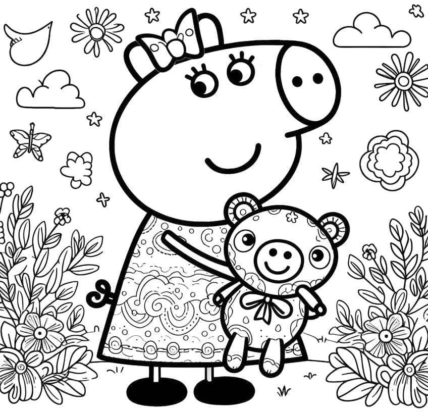 peppa pig coloring page 06