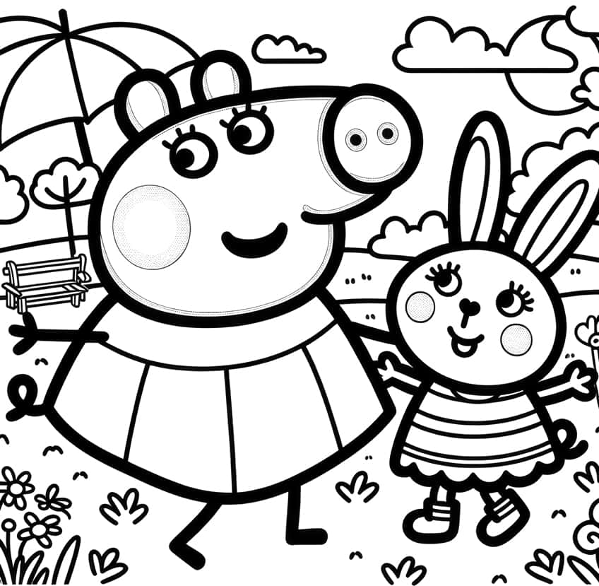 peppa pig coloring page 09