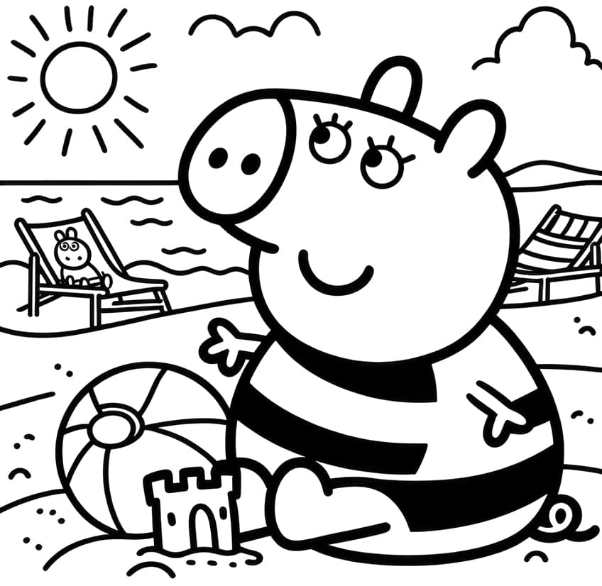 peppa pig coloring page 15