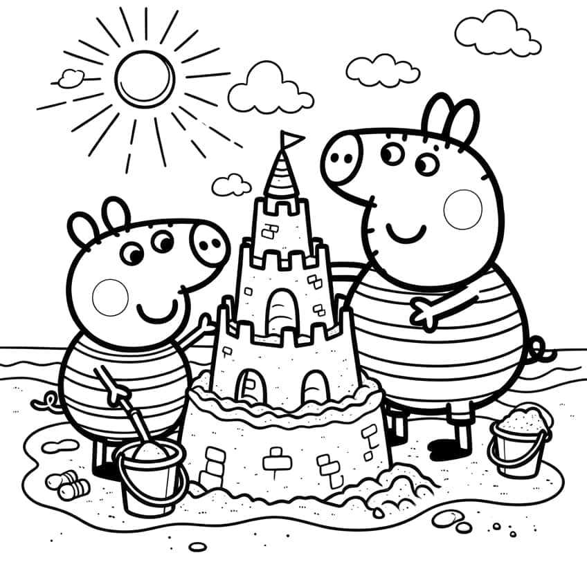 peppa pig coloring page 23