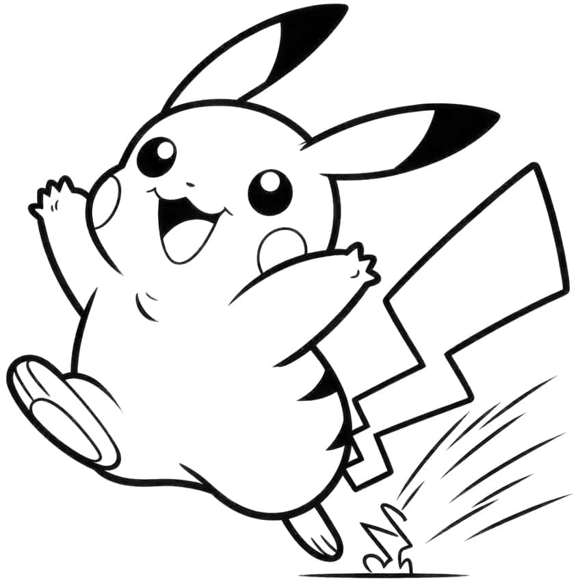 Pikachu coloring page 06