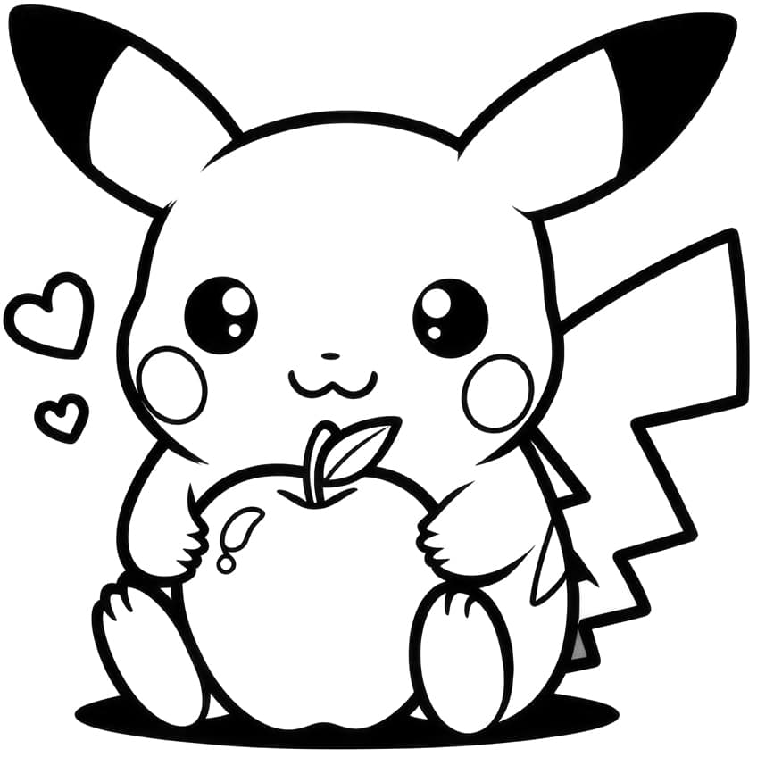 Pikachu coloring page 15