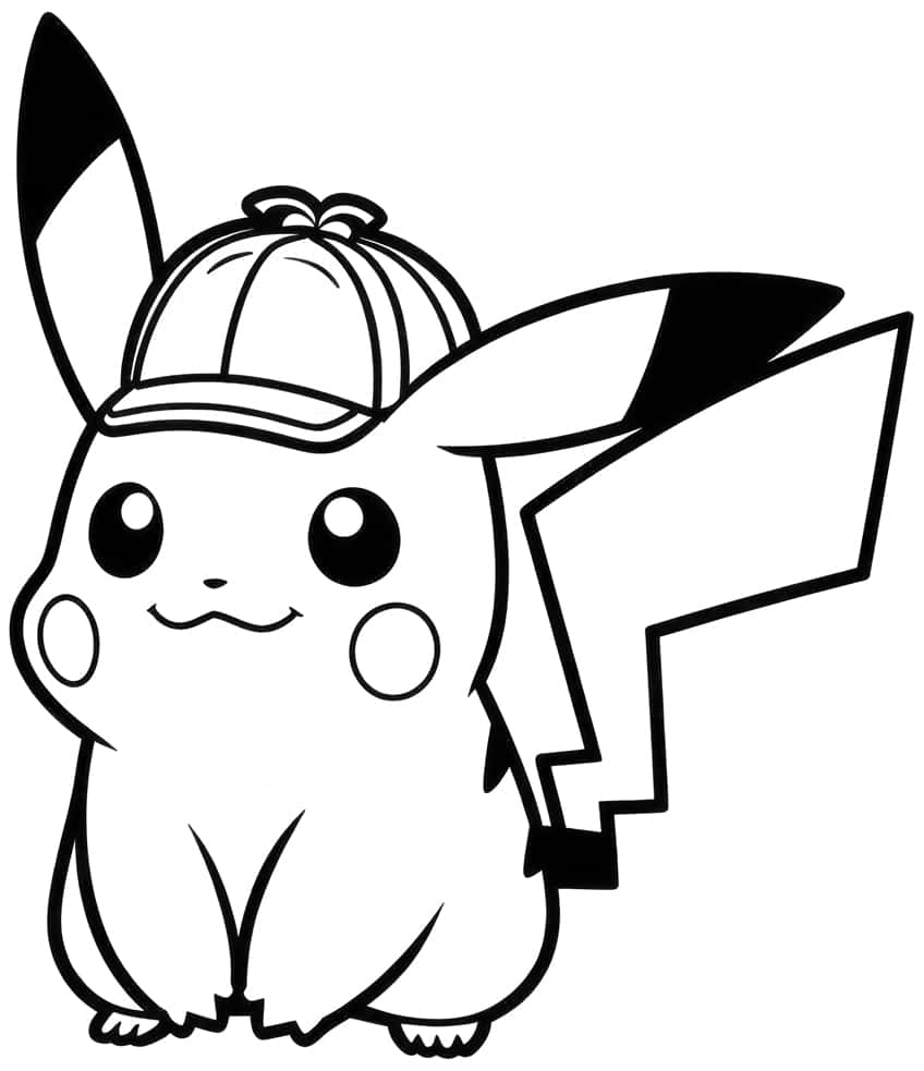 Pikachu coloring page 20