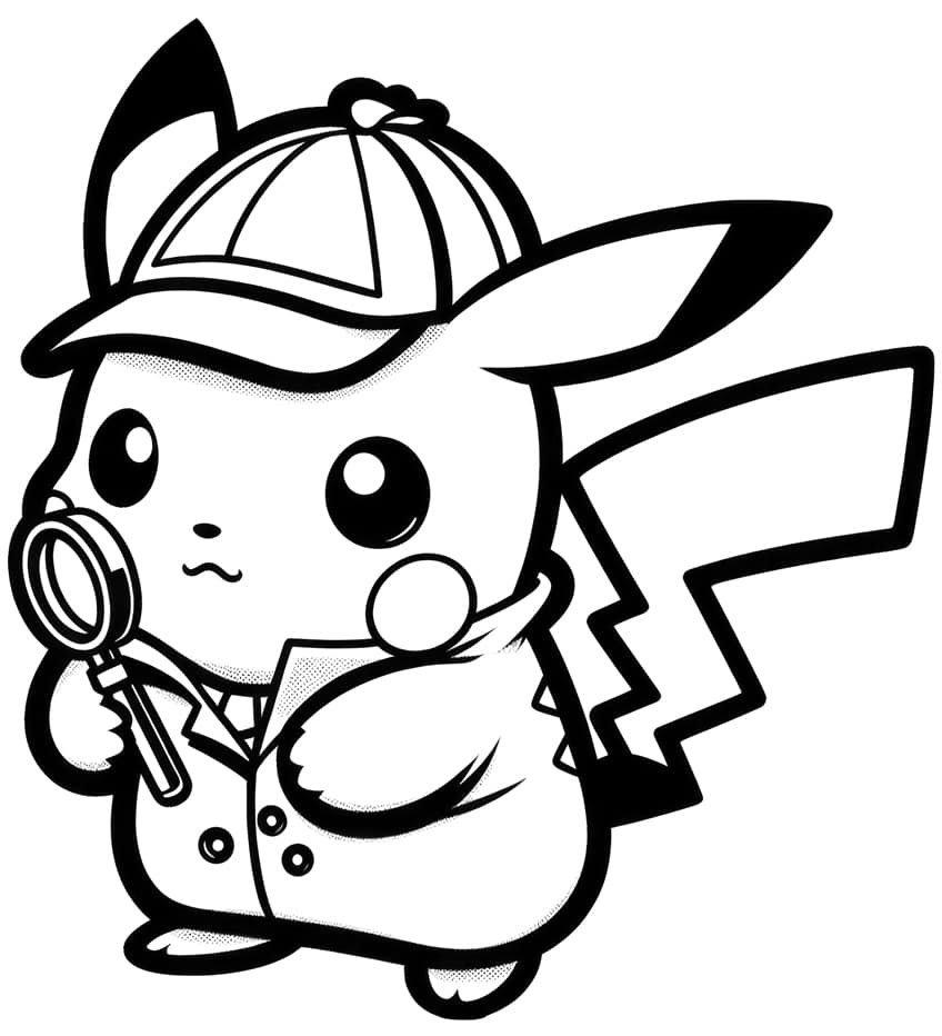Pikachu coloring page 21