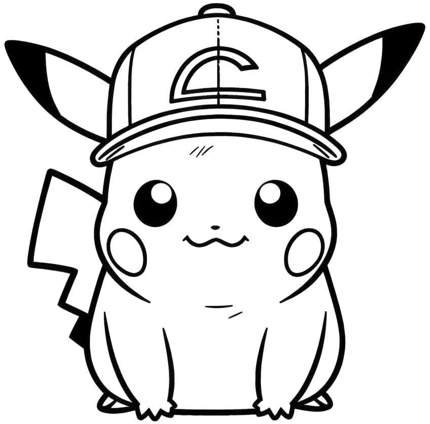 Pikachu coloring page 24