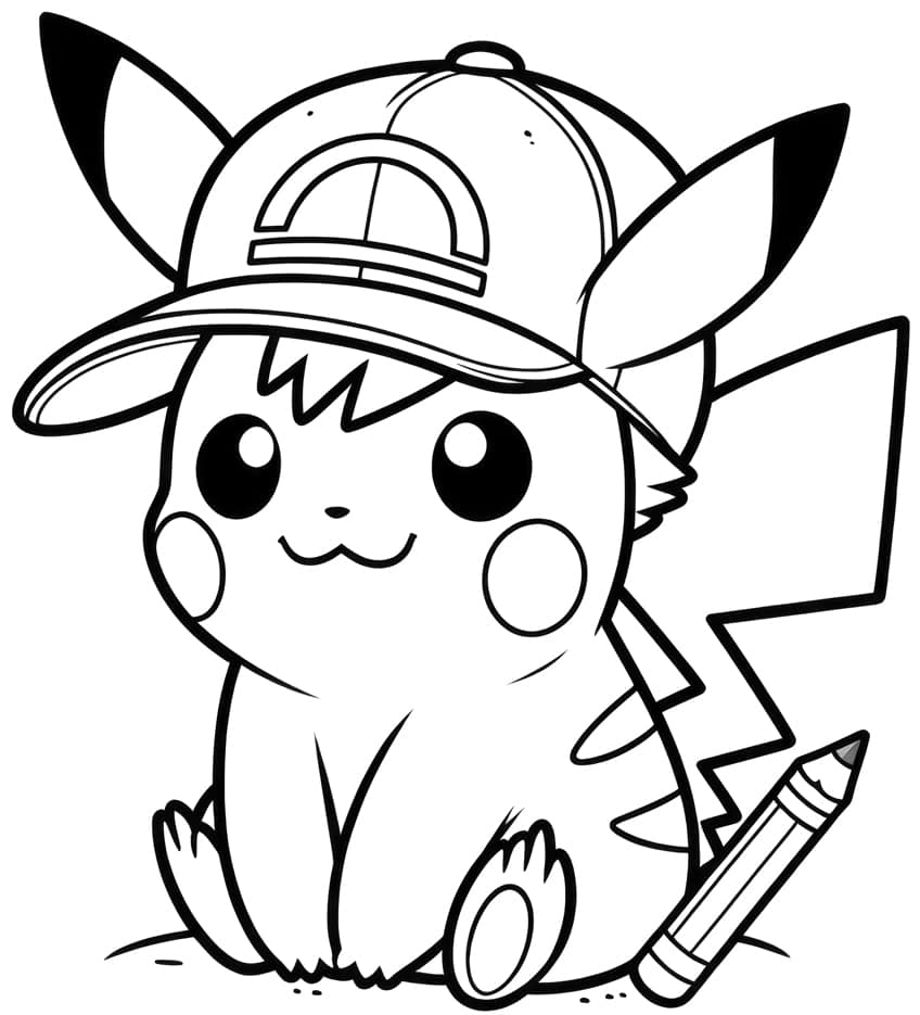 Pikachu coloring page 25