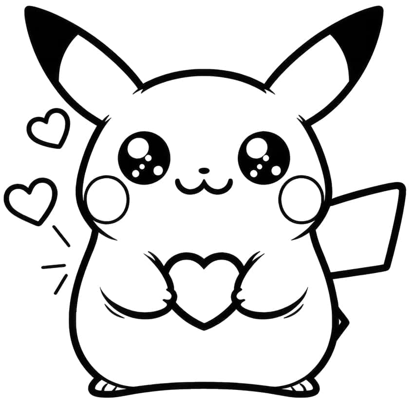 Pikachu coloring page 27