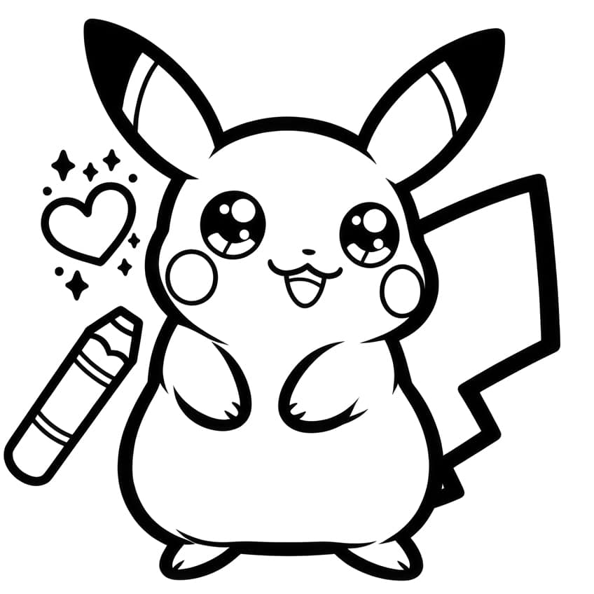 Pikachu coloring page 28