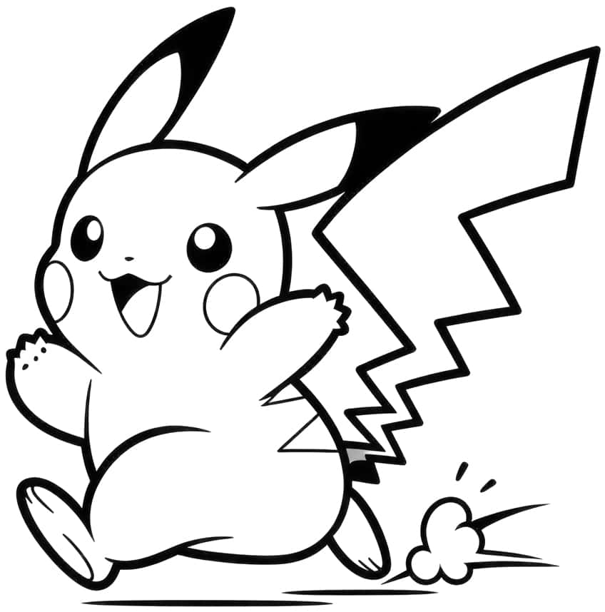 Pikachu coloring page 29