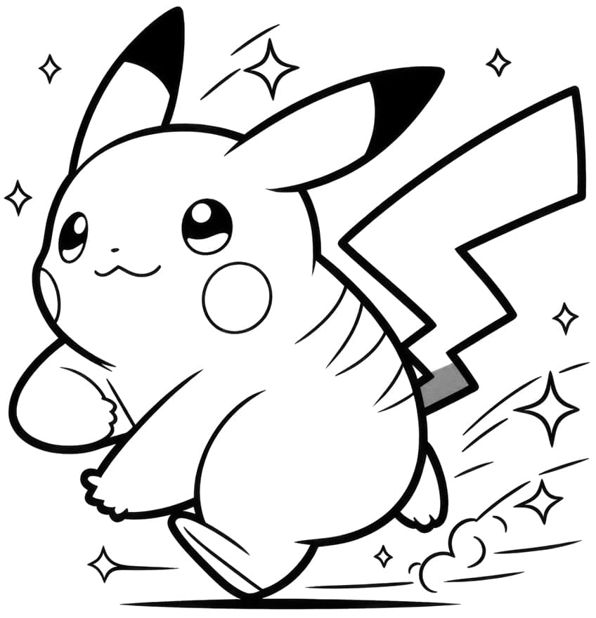 Pikachu coloring page 30