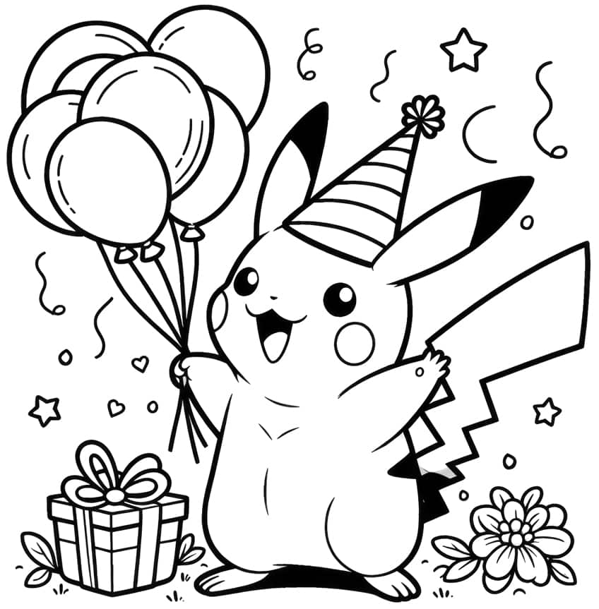 Pikachu coloring page 31