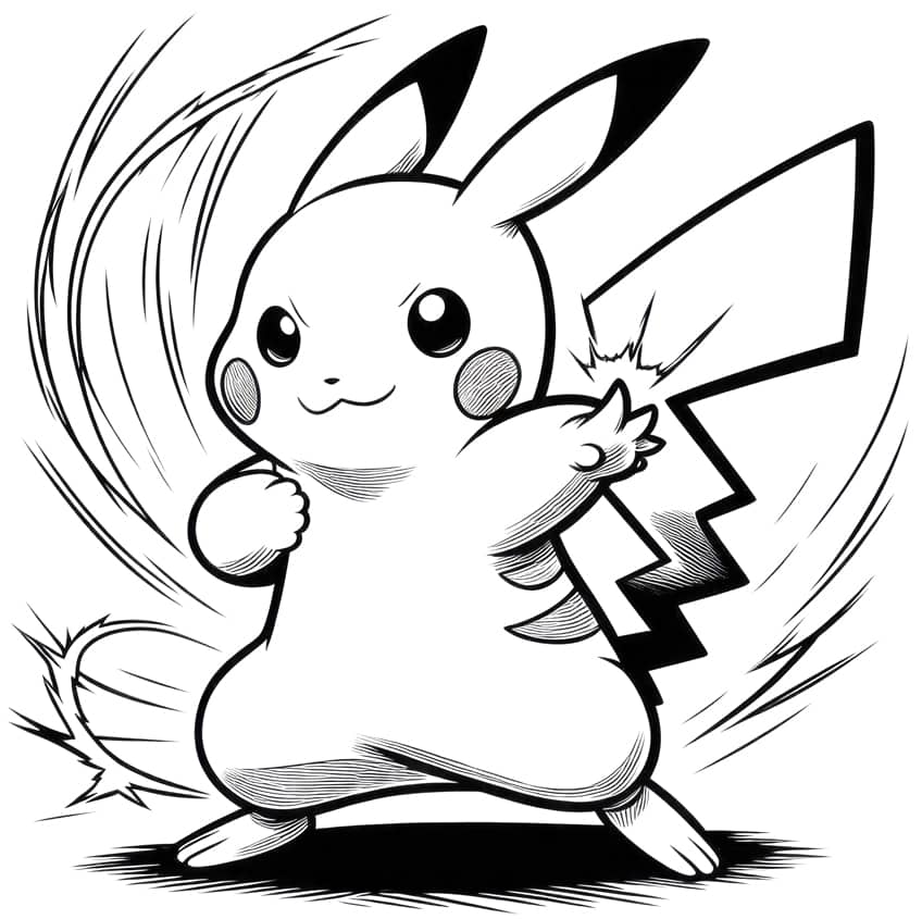 Pikachu coloring page 32