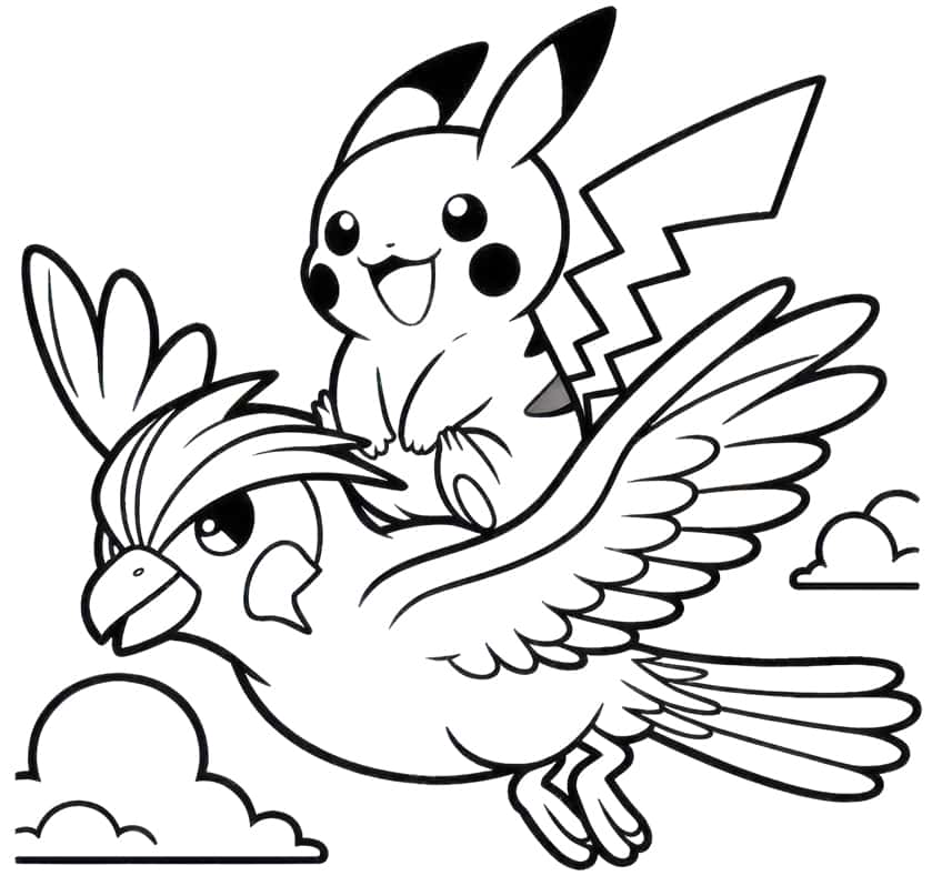 Pikachu coloring page 35
