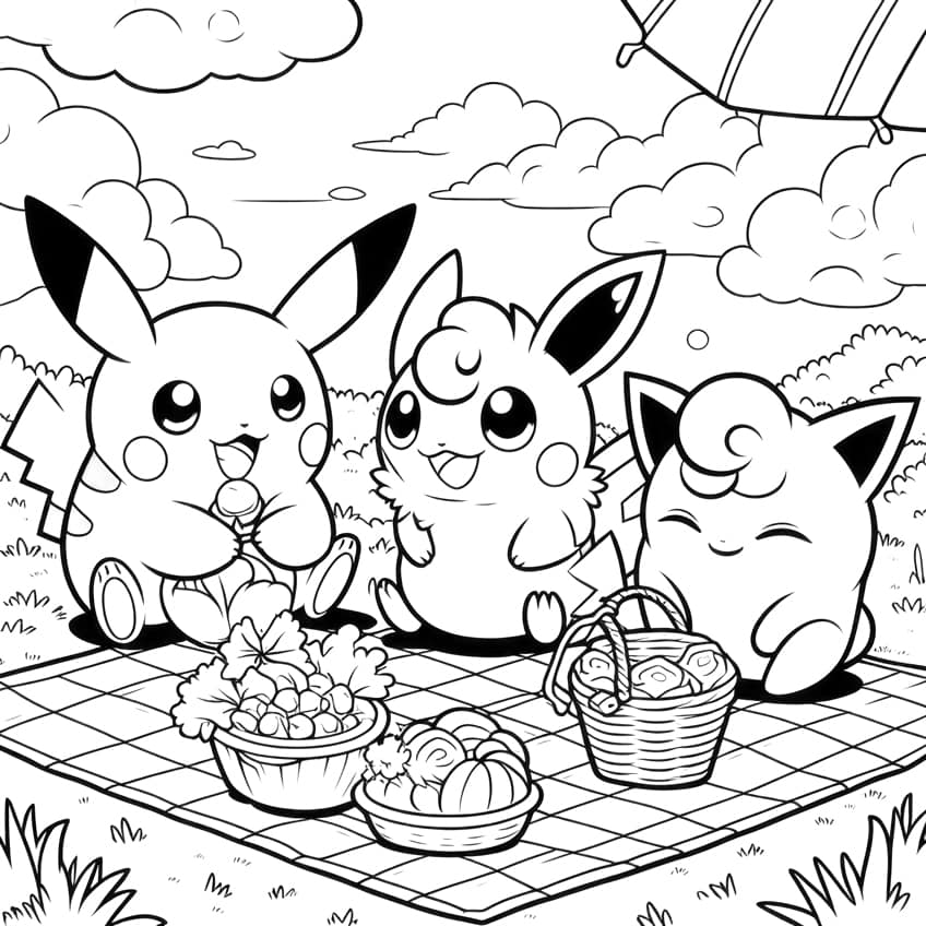 Pikachu coloring page 36