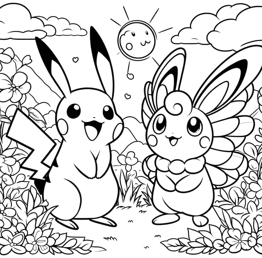 Pikachu coloring page 38