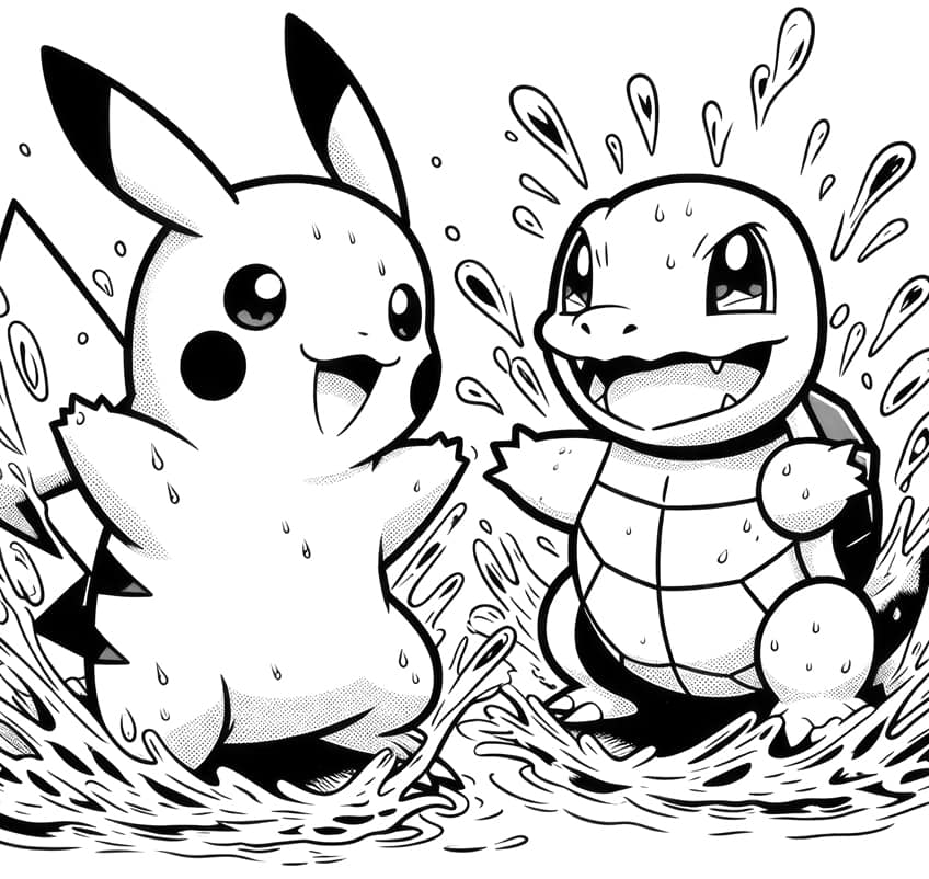 Pikachu coloring page 40