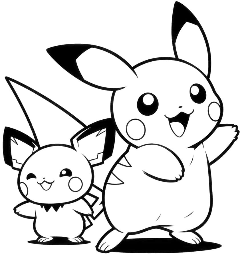 Pikachu coloring page 41