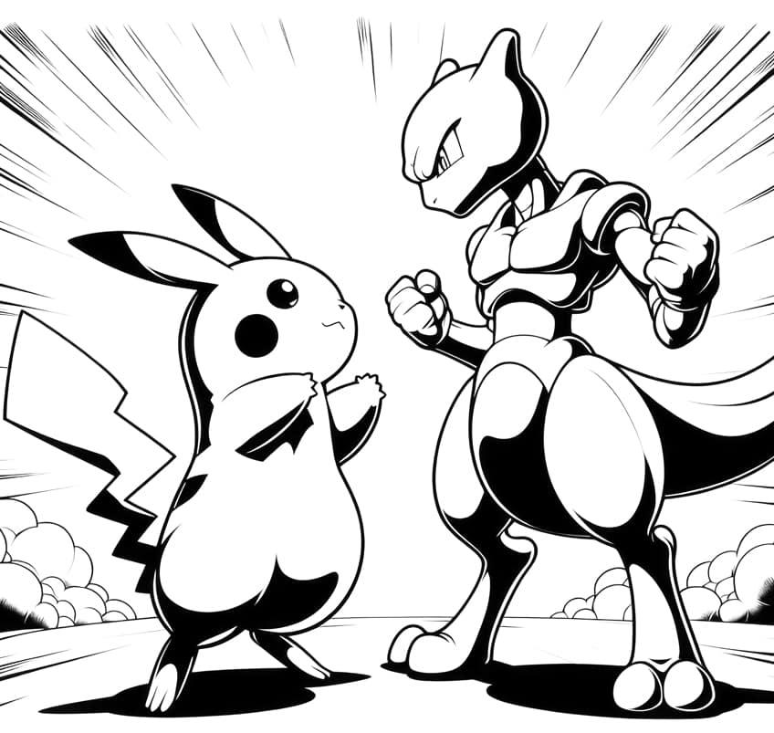 Pikachu coloring page 44