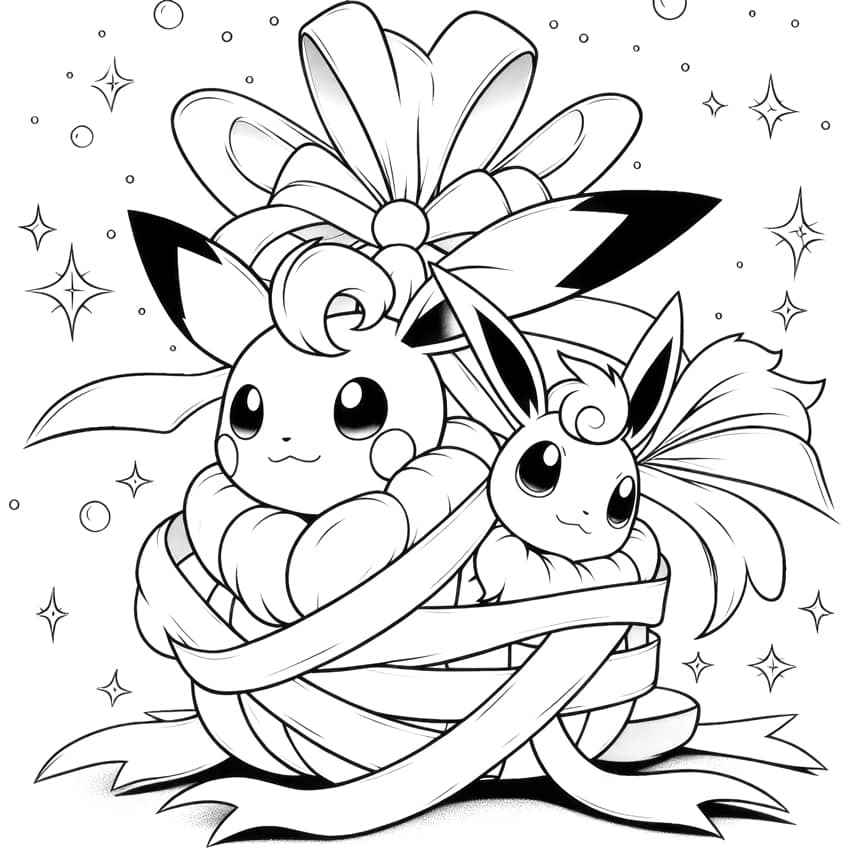 Pikachu coloring page 46