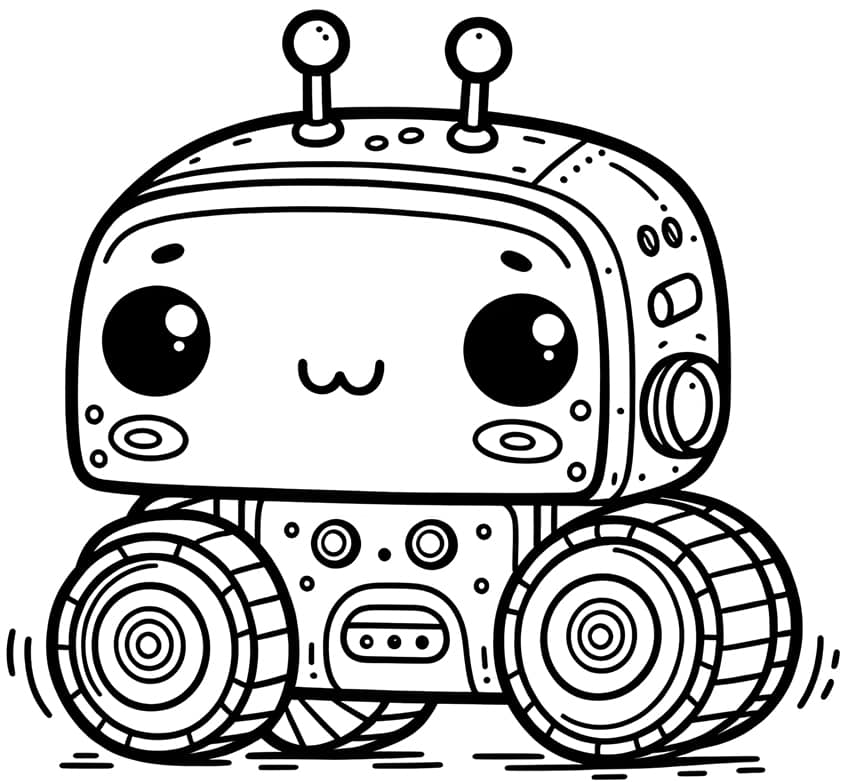 Robot coloring page 26
